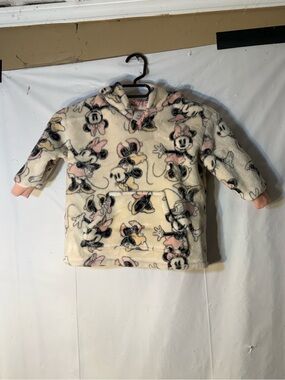 Minnie Mouse Sherpa lined girls Hoodie size 2T